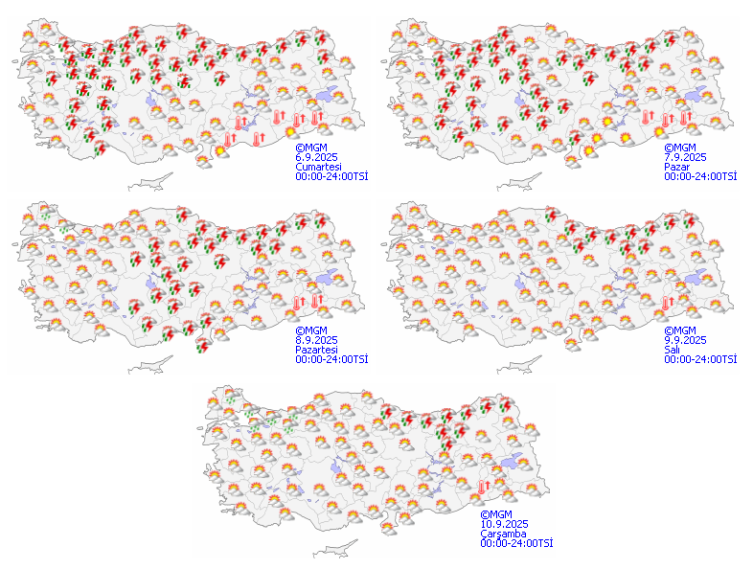 Sıcaklıklar hafta sonu itibarıyla düşüyor